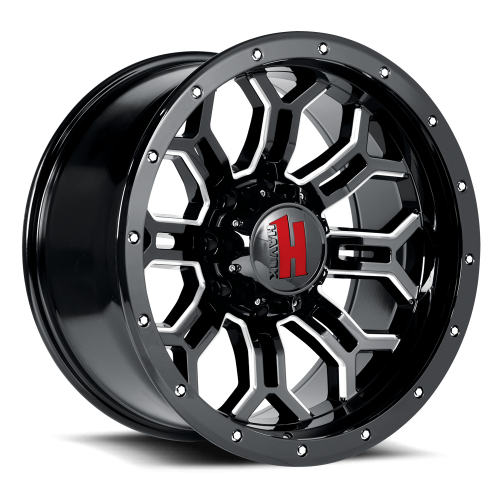 Havok 108 Black Milled w/ Machined Rivets - Part Number HAV108-7968-N12BMW Havok 108 Black Milled w/ Machined Rivets Photo