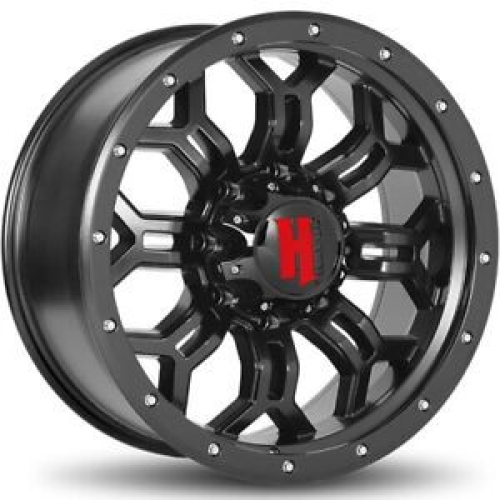 Havok 108 Dark Flat Black w/ Machined Rivets - Part Number HAV108-21209-N44DFB Havok 108 Dark Flat Black w/ Machined Rivets Photo