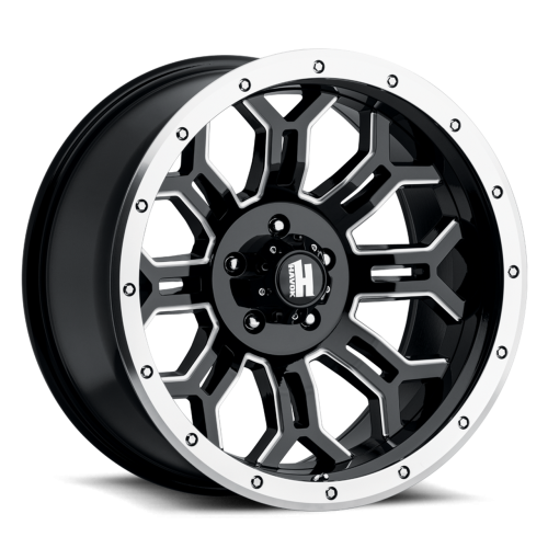 Havok 108 Matte Flat Black Milled w/ Milled Lip - Part Number WHKW108S30O06P015F414C16 Havok 108 Matte Flat Black Milled w/ Milled Lip Photo