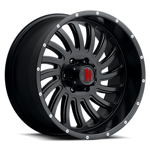 Havok 111 Matte Black w/ Machined Rivets - Part Number HAV111-2168-N24DFB Havok 111 Matte Black w/ Machined Rivets Photo