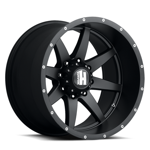 Havok 112 Matte Black w/ Machined Rivets - Part Number HAV112-2970-12DFB Havok 112 Matte Black w/ Machined Rivets Photo