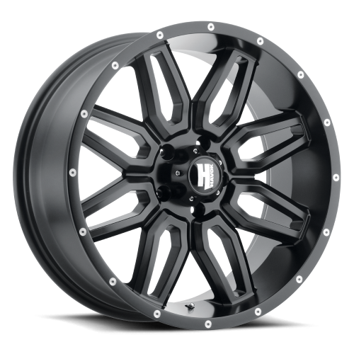 Havok 117 Matte Black w/ Machined Rivets - Part Number HAV117-2972-0DFB Havok 117 Matte Black w/ Machined Rivets Photo