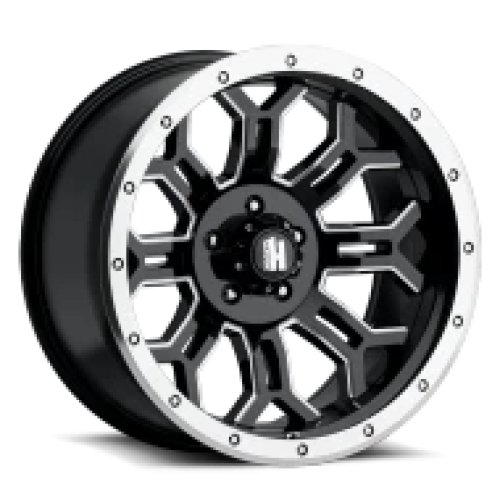 Havok H108-M Dark Flat Black w/ Machined Bead and Edge - Part Number WHKW108S32O04P015F415C16 Havok H108-M Dark Flat Black w/ Machined Bead and Edge Photo