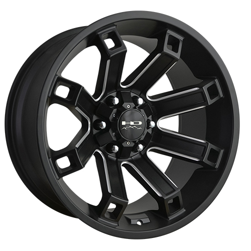 HD Offroad Hollow Point Black Milled Spokes Photo