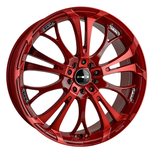 HD Wheels Spinout Red Sonic Machined Photo