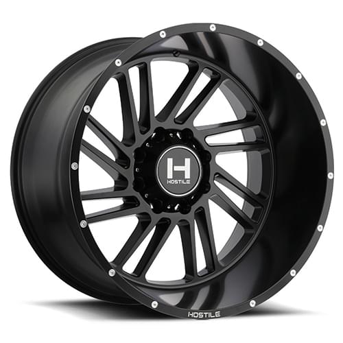 Hostile Stryker H110 6 Lug Asphalt - Part Number H110-2012655047BB Hostile Stryker H110 6 Lug Asphalt Photo