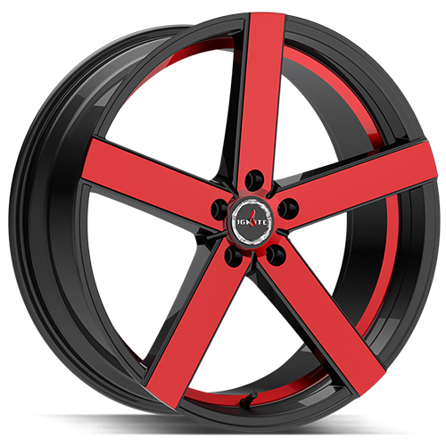 Ignite Spark G01 Gloss Black W/ Candy Red Machined Face - Part Number G0128551435GBMR Ignite Spark G01 Gloss Black W/ Candy Red Machined Face Photo