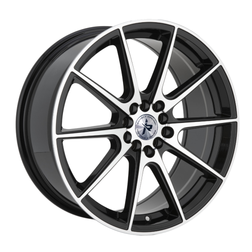 Impact Racing 503 Gloss Black With Machined Face