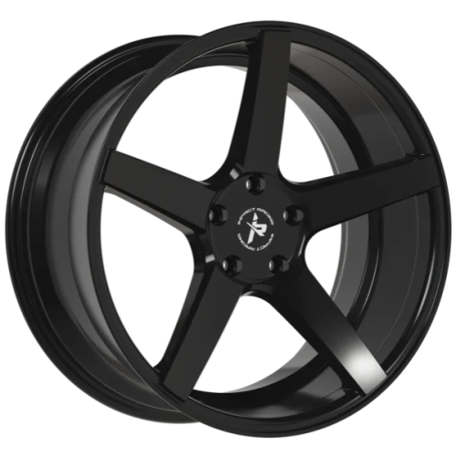 Impact Racing 504 Gloss Black Milled