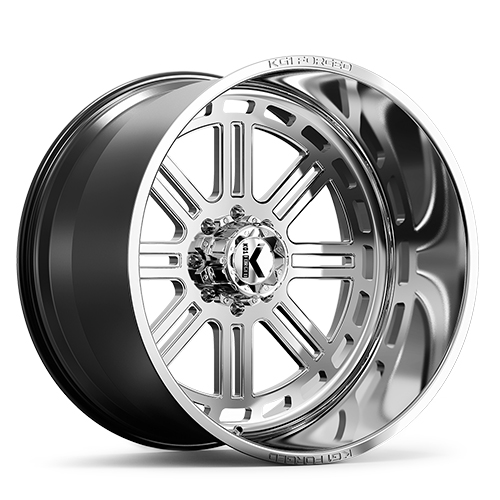 KG1 Agent KF018 Polish Milled Wheels 8x170 24x12 44