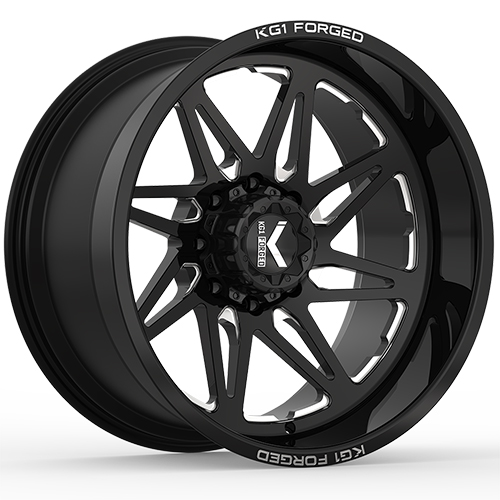 KG1 Forged Kala KC004 Gloss Black Machined - Part Number KC004241488GM-L KG1 Forged Kala KC004 Gloss Black Machined Photo