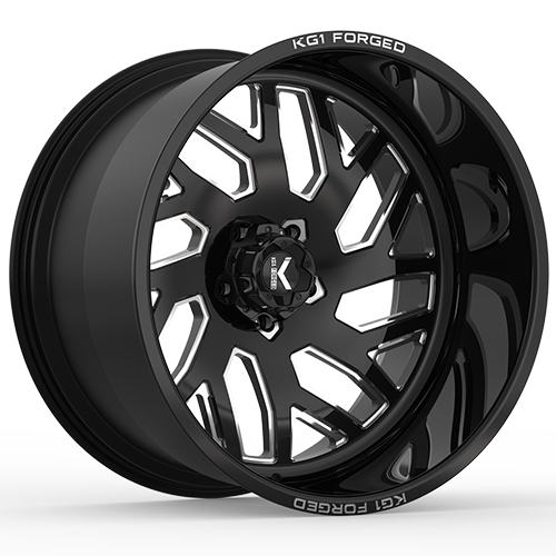 KG1 Forged Yaz KF009 Gloss Black Machined - Part Number KF009241486GM KG1 Forged Yaz KF009 Gloss Black Machined Photo