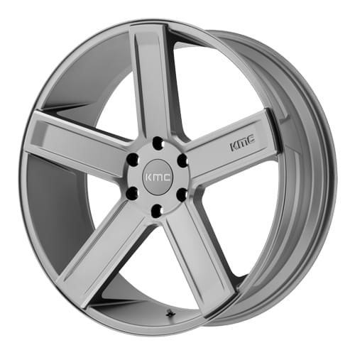 KMC KM702 Deuce Satin Gray W/ Milled Spokes - Part Number KM70228568435 KMC KM702 Deuce Satin Gray W/ Milled Spokes Photo