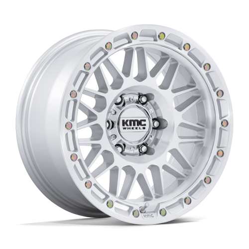 Kmc Km555 Attack Gloss Silver W/ Machined Face