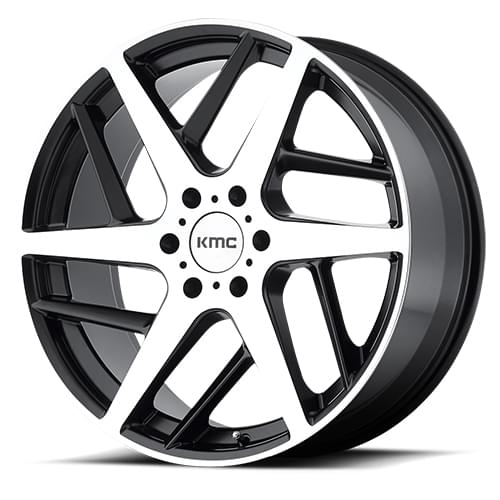 KMC KM699 Two Face Satin Black W/ Machined Face - Part Number KM69922968515 KMC KM699 Two Face Satin Black W/ Machined Face Photo