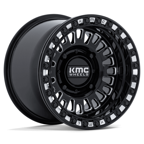 Kmc Powersports Ks242 Aztec Beadlock Gloss Black Milled - Part Number KS242BE15104400 Kmc Powersports Ks242 Aztec Beadlock Gloss Black Milled Photo