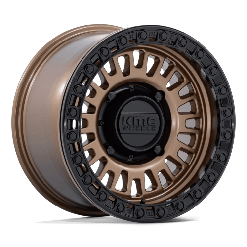 KMC UTV Aztec Beadlock KS242 Matte Bronze With Matte Black Ring - Part Number KS242ZB15804400 KMC UTV Aztec Beadlock KS242 Matte Bronze With Matte Black Ring Photo
