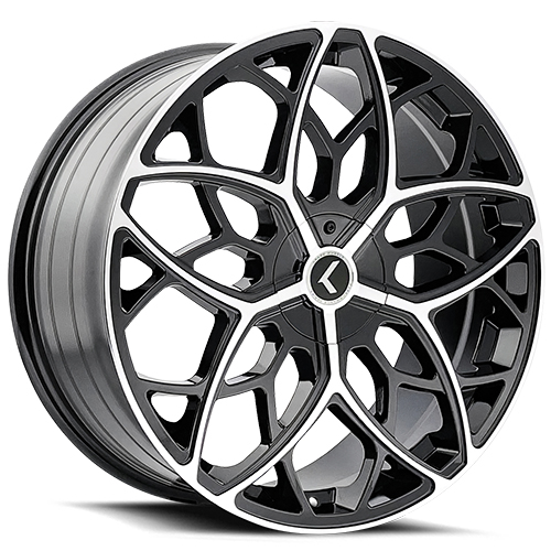 Kraze Ricochet KR184 Black Machined - Part Number KR184-22816BM38 Kraze Ricochet KR184 Black Machined Photo