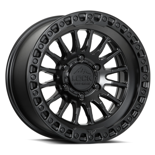 Lock Offroad Grit Matte Black w/ Matte Black Ring - Part Number GRIT-7969MB Lock Offroad Grit Matte Black w/ Matte Black Ring Photo
