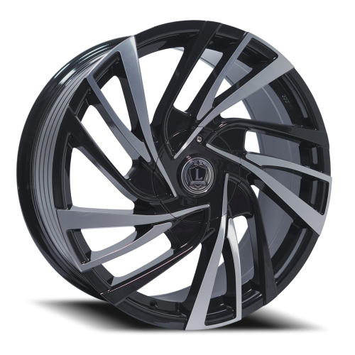 Luxxx Alloys Lux 41 Gloss Black Machined Face Photo