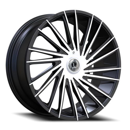 Luxxx Alloys Lux 43 Gloss Black Machined Face Photo