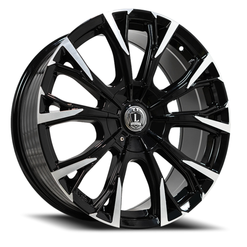 Luxxx Alloys Lux 46 Gloss Black Machined - Part Number LUX4620856127132+30N-A2 Luxxx Alloys Lux 46 Gloss Black Machined Photo
