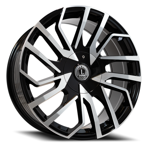 Luxxx Alloys Lux 47 Gloss Black Machined Face Photo
