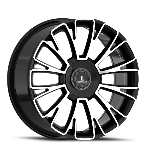 Luxxx Alloys Lux 54 Gloss Black Machined - Part Number LUX54188551143120+35B-A2 Luxxx Alloys Lux 54 Gloss Black Machined Photo