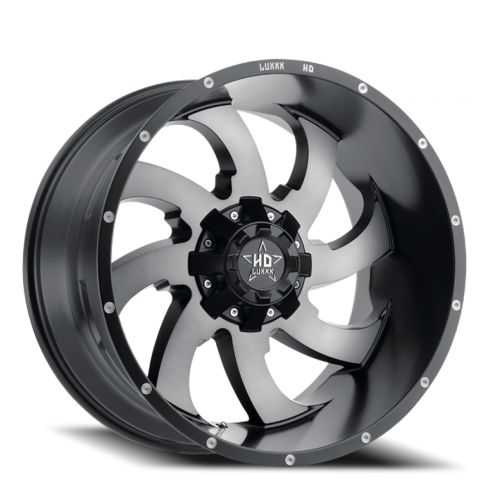 Luxxx Hd Lhd12 Satin Black w/ Gray Face - Part Number LHD121795150139+6I-B4 Luxxx Hd Lhd12 Satin Black w/ Gray Face Photo