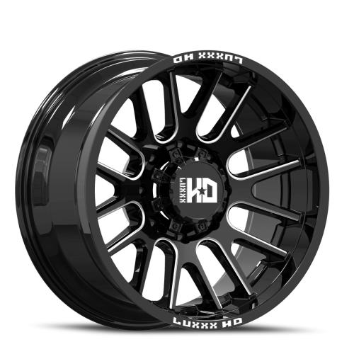Luxxx Hd Lhd38 Gloss Black Milled - Part Number LHD3822128165-44K-A1 Luxxx Hd Lhd38 Gloss Black Milled Photo