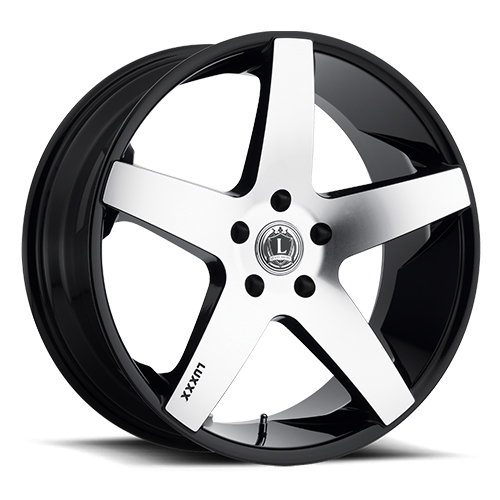 Luxxx LUX 15 Gloss Black With Machined Face - Part Number LUX1522956139+20D-A2 Luxxx LUX 15 Gloss Black With Machined Face Photo