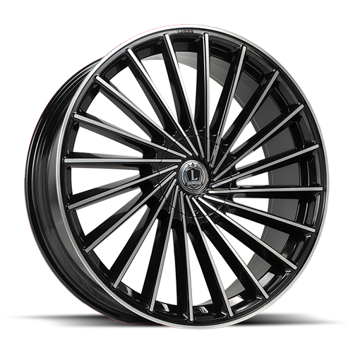 Luxxx LUX 36 Gloss Black With Machined Face - Part Number LUX3620855108112+30A-A2 Luxxx LUX 36 Gloss Black With Machined Face Photo