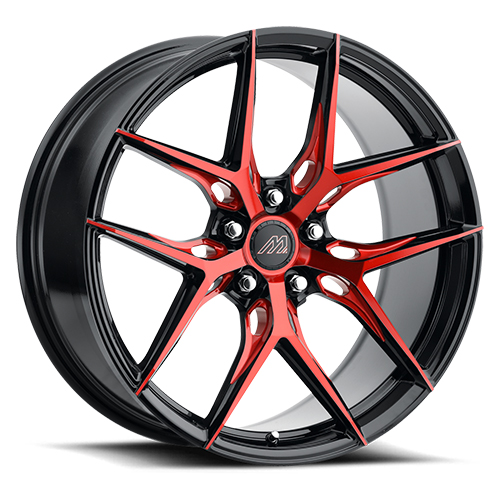 Mach Forged MF.12 Gloss Black With Red Machined Face - Part Number MF12-2015LL20FGBRR Mach Forged MF.12 Gloss Black With Red Machined Face Photo