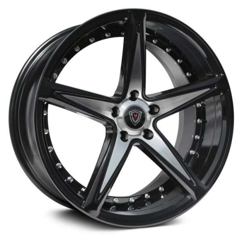 Marquee Wheels M3248 Black Machined - Part Number 3248209511515BPN Marquee Wheels M3248 Black Machined Photo