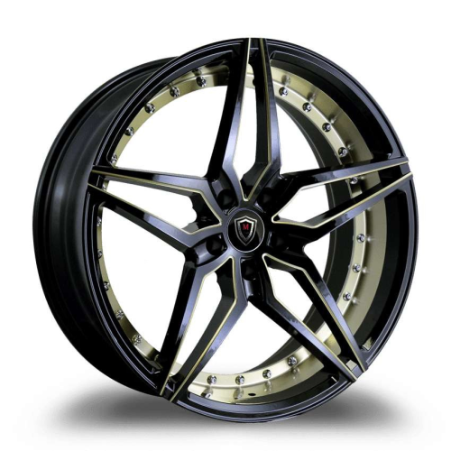 Marquee Wheels M3259 Black w/ Titanium Undercut - Part Number 3259209511515BTMD Marquee Wheels M3259 Black w/ Titanium Undercut Photo