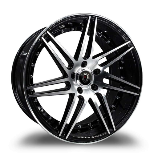 Marquee Wheels M3266 Black Machined Photo