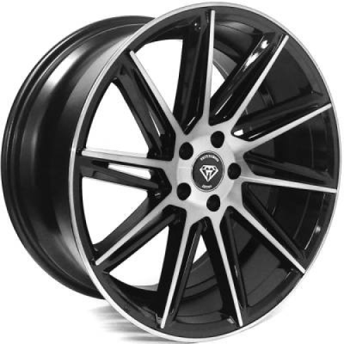 Marquee Wheels M4617 Black Machined w/ Smoked Tint - Part Number 46172095512038SBP Marquee Wheels M4617 Black Machined w/ Smoked Tint Photo