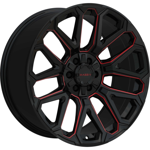 Massiv Off-Road Or7 Black w/ Red Milling Photo