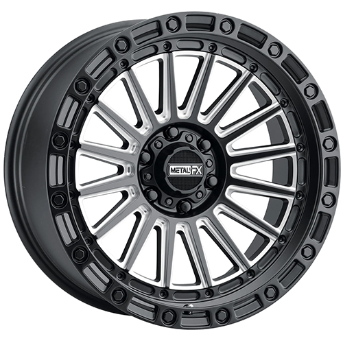 Metal FX Offroad Rogue Satin Black W/ Contrast Cut & Simulated Beadlock - Part Number 78435 Metal FX Offroad Rogue Satin Black W/ Contrast Cut & Simulated Beadlock Photo