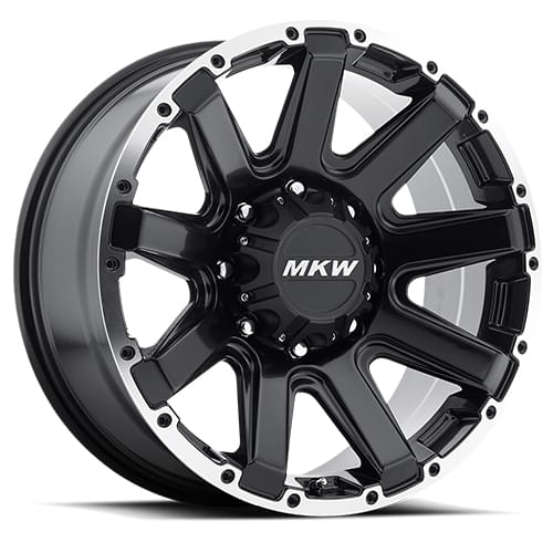 MKW Offroad M94 Satin Black W/ Machined Face Photo