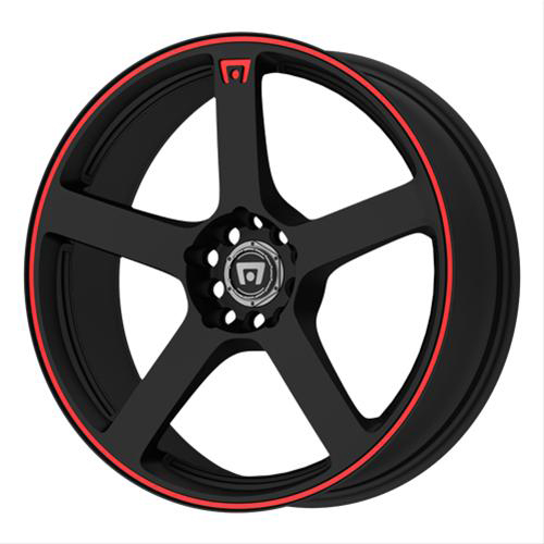 Motegi Racing Matte Black W/ Red Stripe Wheels 4x100 - 15x6.5 +40 - MR11656508740