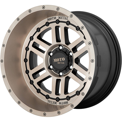Moto Metal MO800 Deep Six Satin Black Machined Bronze Wheels 8x170 