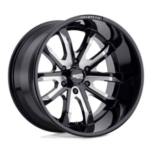 Moto Metal MO983 Gloss Black W/ Milled Spokes - Part Number MO98329064318 Moto Metal MO983 Gloss Black W/ Milled Spokes Photo