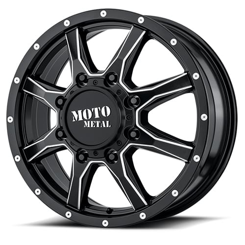 Moto Metal MO995 Gloss Black W/ Milled Spokes Front Photo