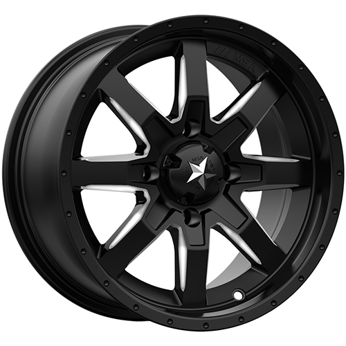 MSA Offroad Wheels M25 Rocker Satin Black Milled - Part Number M25-04710MILLED MSA Offroad Wheels M25 Rocker Satin Black Milled Photo