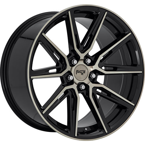 Niche Gemello M219 Gloss Black W/ Machined Face - Part Number M2192005F8+40 Niche Gemello M219 Gloss Black W/ Machined Face Photo