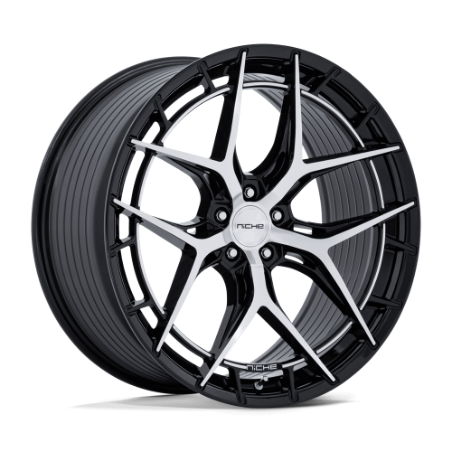 Niche Nc286 Riviera Gloss Black w/ Machined Face - Part Number NC286BD20111520 Niche Nc286 Riviera Gloss Black w/ Machined Face Photo