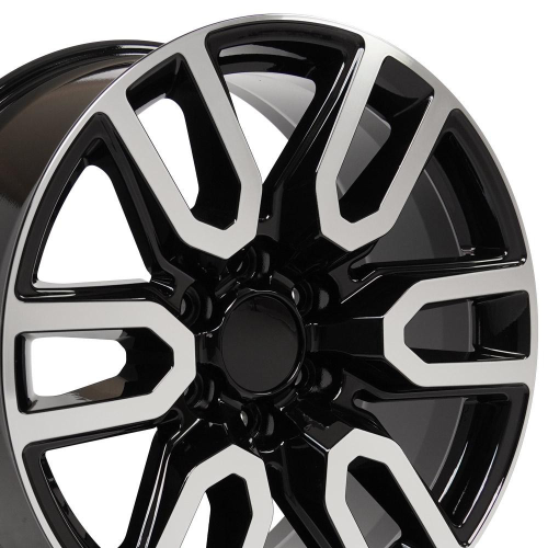 Oe Wheels Cv36 Black Machined - Part Number CV36-20090-6550-28MB Oe Wheels Cv36 Black Machined Photo