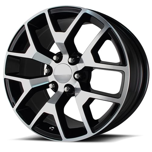 20x9/6x5.5, 27mm Offset OE Performance 150B Wheel with Machined Finish