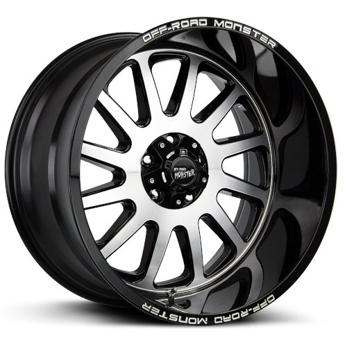 Off-Road Monster M17 Gloss Black Machined - Part Number M17763900GBM Off-Road Monster M17 Gloss Black Machined Photo